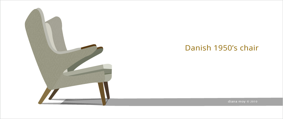 Illustration: Danish chair